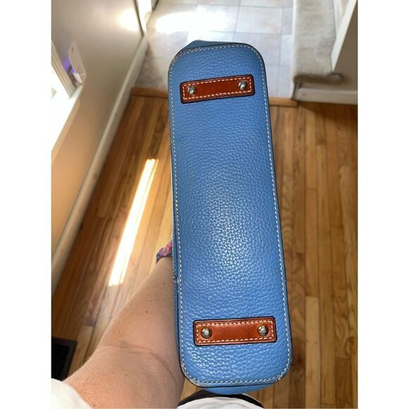 Dooney & Bourke Blue Pebble Grain Small Lexington Leather Tote - Picture 8 of 8